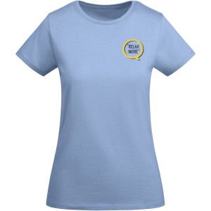 Breda short sleeve women's t-shirt, Sky blue (T-shirt, 90-100% cotton)