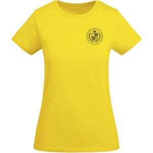 Breda short sleeve women's t-shirt, Yellow (T-shirt, 90-100% cotton)