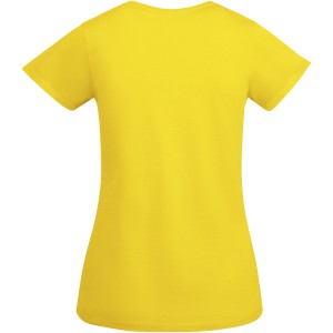 Breda short sleeve women's t-shirt, Yellow (T-shirt, 90-100% cotton)
