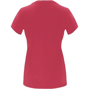 Capri short sleeve women's t-shirt, Chrysanthemum Red (T-shirt, 90-100% cotton)