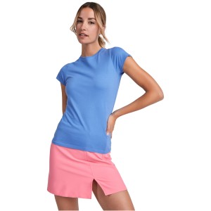 Capri short sleeve women's t-shirt, Chrysanthemum Red (T-shirt, 90-100% cotton)