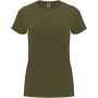 Capri short sleeve women's t-shirt, Militar Green
