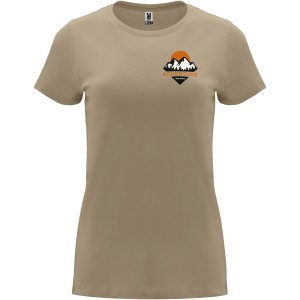 Capri short sleeve women's t-shirt, Sand (T-shirt, 90-100% cotton)