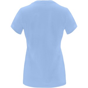 Capri short sleeve women's t-shirt, Sky blue (T-shirt, 90-100% cotton)