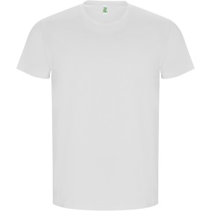 Golden short sleeve men's t-shirt, White (T-shirt, 90-100% cotton)