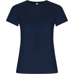 Golden short sleeve women's t-shirt, Navy Blue (T-shirt, 90-100% cotton)