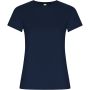 Golden short sleeve women's t-shirt, Navy Blue