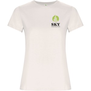 Golden short sleeve women's t-shirt, Vintage White (T-shirt, 90-100% cotton)