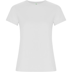 Golden short sleeve women's t-shirt, White (T-shirt, 90-100% cotton)