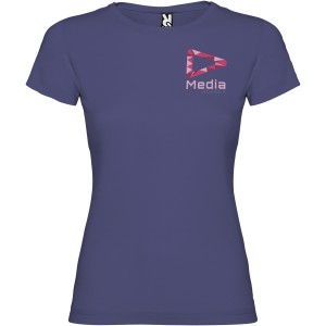 Jamaica short sleeve women's t-shirt, Blue Denim (T-shirt, 90-100% cotton)