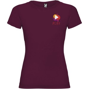Jamaica short sleeve women's t-shirt, Burgundy (T-shirt, 90-100% cotton)