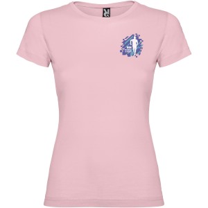 Jamaica short sleeve women's t-shirt, Light pink (T-shirt, 90-100% cotton)