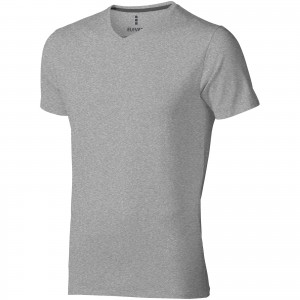 Kawartha short sleeve men's organic t-shirt, Grey melange (T-shirt, 90-100% cotton)