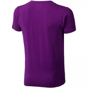 Kawartha short sleeve men's organic t-shirt, Plum (T-shirt, 90-100% cotton)