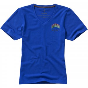 Kawartha short sleeve women's organic t-shirt, Blue (T-shirt, 90-100% cotton)