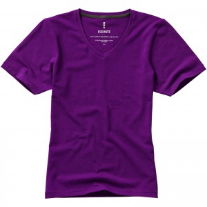 Kawartha short sleeve women's organic t-shirt, Plum (T-shirt, 90-100% cotton)