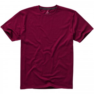 Nanaimo short sleeve men's t-shirt, Burgundy (T-shirt, 90-100% cotton)