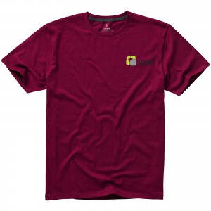 Nanaimo short sleeve men's t-shirt, Burgundy (T-shirt, 90-100% cotton)