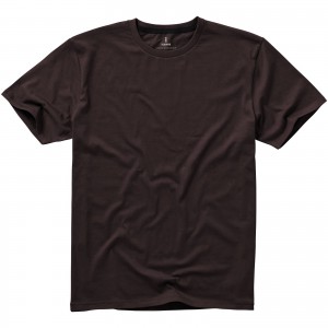 Nanaimo short sleeve men's t-shirt, Chocolate Brown (T-shirt, 90-100% cotton)
