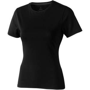 Nanaimo short sleeve women's T-shirt, solid black (T-shirt, 90-100% cotton)