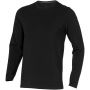 Ponoka long sleeve men's organic t-shirt, solid black