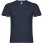 Samoyedo short sleeve men's v-neck t-shirt, Navy Blue
