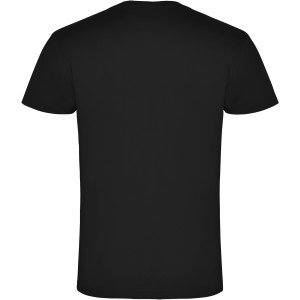 Samoyedo short sleeve men's v-neck t-shirt, Solid black (T-shirt, 90-100% cotton)