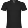 Samoyedo short sleeve men's v-neck t-shirt, Solid black