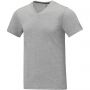 Somoto short sleeve men?s V-neck t-shirt, Heather grey