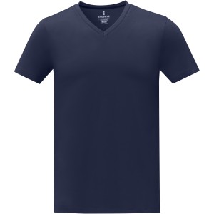 Somoto short sleeve men?s V-neck t-shirt, Navy (T-shirt, 90-100% cotton)
