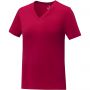 Somoto short sleeve women?s V-neck t-shirt, Red