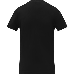 Somoto short sleeve women?s V-neck t-shirt, Solid black (T-shirt, 90-100% cotton)