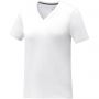 Somoto short sleeve women?s V-neck t-shirt, White