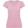 Victoria short sleeve women's v-neck t-shirt, Light pink
