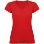 Victoria short sleeve women's v-neck t-shirt, Red