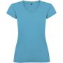 Victoria short sleeve women's v-neck t-shirt, Turquois
