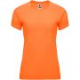 Bahrain short sleeve women's sports t-shirt, Fluor Orange