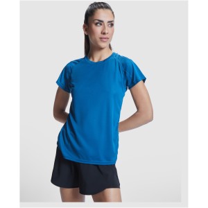 Bahrain short sleeve women's sports t-shirt, Solid black (T-shirt, mixed fiber, synthetic)