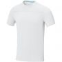 Elevate Borax short sleeve men's GRS recycled cool fit t-shirt, White