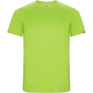 Imola short sleeve kids sports t-shirt, Fluor Green (T-shirt, mixed fiber, synthetic)