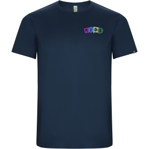 Imola short sleeve kids sports t-shirt, Navy Blue (T-shirt, mixed fiber, synthetic)