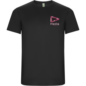 Imola short sleeve men's sports t-shirt, Dark Lead (T-shirt, mixed fiber, synthetic)