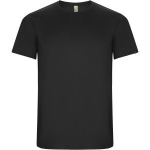 Imola short sleeve men's sports t-shirt, Dark Lead (T-shirt, mixed fiber, synthetic)