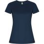 Imola short sleeve women's sports t-shirt, Navy Blue