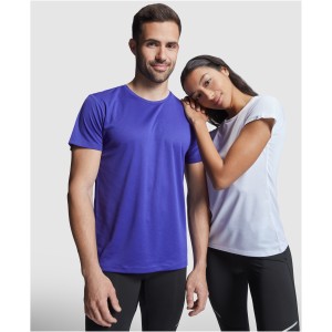 Imola short sleeve women's sports t-shirt, Pink Fluor (T-shirt, mixed fiber, synthetic)