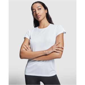 Imola short sleeve women's sports t-shirt, Yellow (T-shirt, mixed fiber, synthetic)