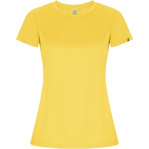 Imola short sleeve women's sports t-shirt, Yellow (T-shirt, mixed fiber, synthetic)