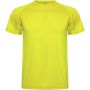 Montecarlo short sleeve kids sports t-shirt, Fluor Yellow