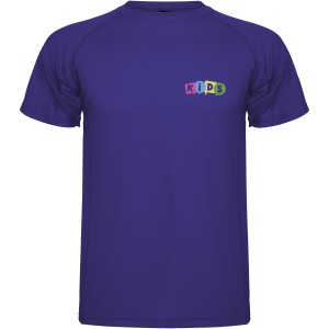 Montecarlo short sleeve kids sports t-shirt, Mauve (T-shirt, mixed fiber, synthetic)