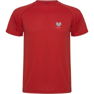 Montecarlo short sleeve kids sports t-shirt, Red (T-shirt, mixed fiber, synthetic)